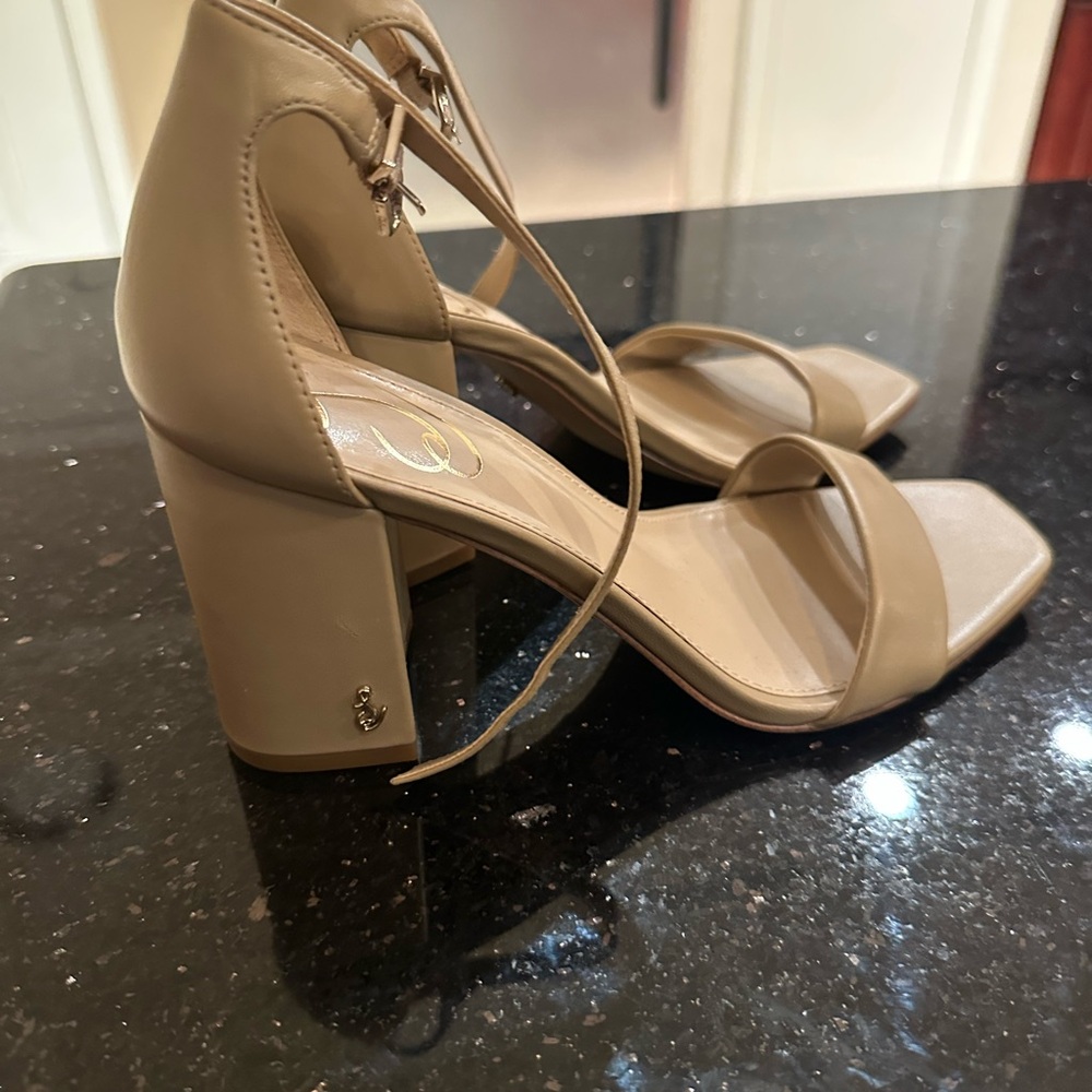 Sam Edelman Tan Block Heel Sandals